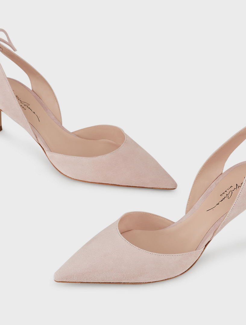 GIORGIO ARMANI Suede Pumps With Tie | Holt Renfrew Canada