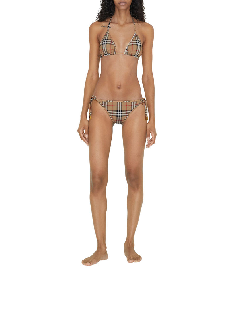 Burberry on sale plaid bikini