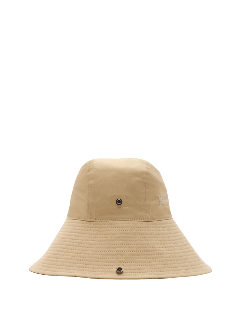 【Burberry】 Burberry Check gabardine hat BURBERRY Check Brim Gabardine Hat | Holt Renfrew