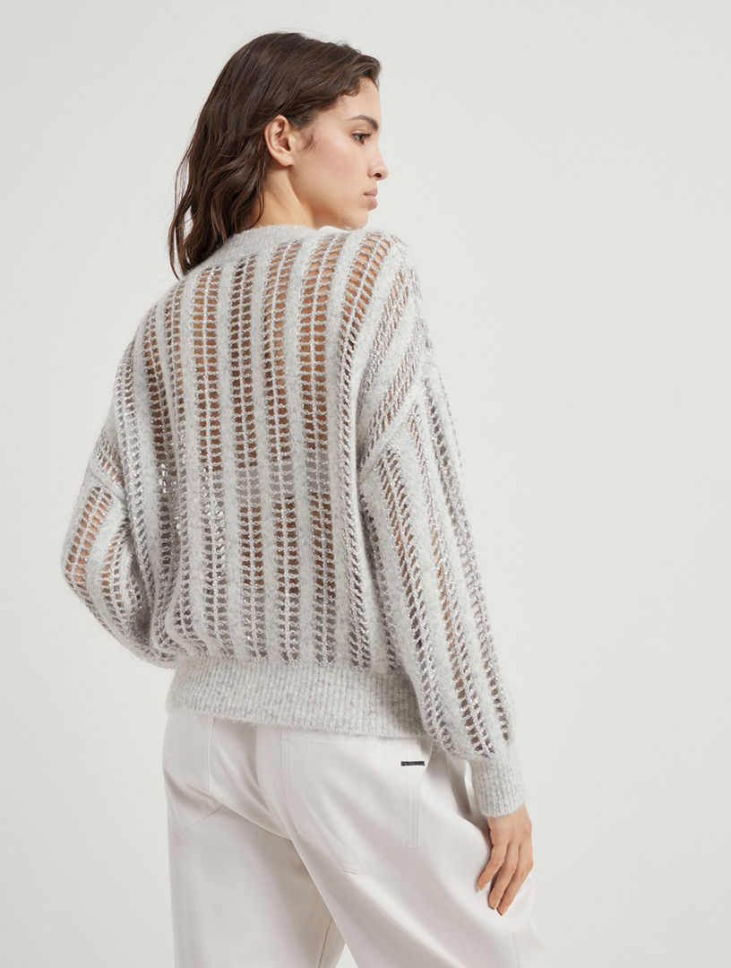 Dazzling Net Sweater