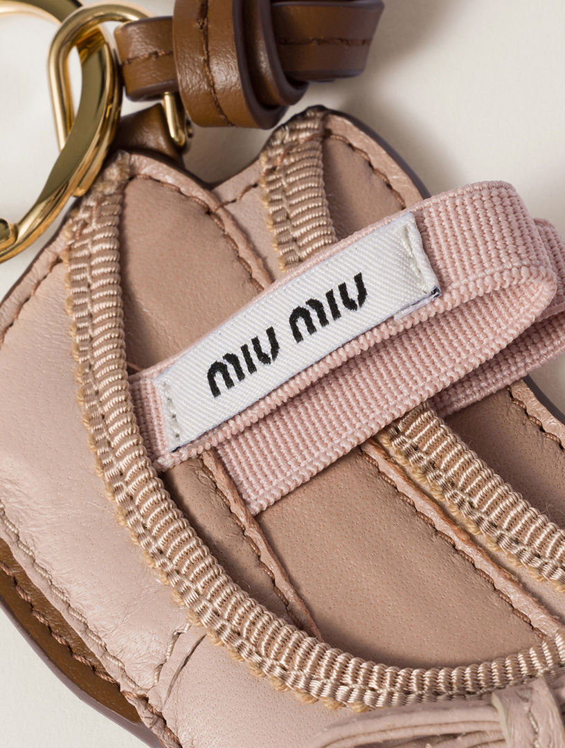 MIU MIU Miu Ballet Leather Keychain Trick | Holt Renfrew