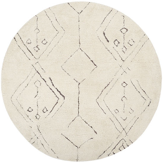 Safavieh Casablanca Collection Claud Geometric Round Area Rug