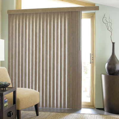 JCPenney Home Suede Look Vinyl Vertical Blinds