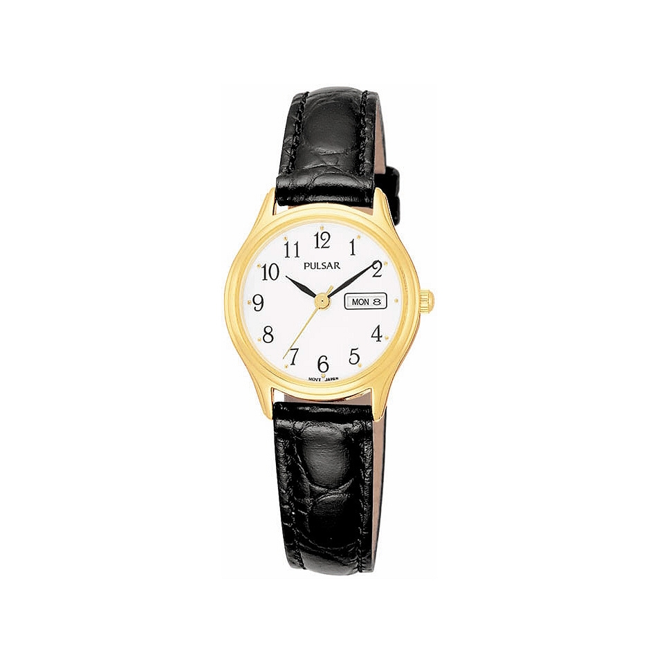 Pulsar Womens Leather Strap Watch