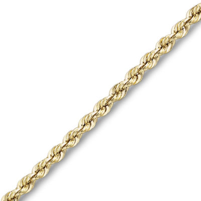 14k Gold 2.5mm 16-24″ Glitter Rope Chain | Roolia