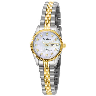 Womens Two-Tone Mother-of-Pearl Watch