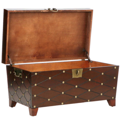 Nailhead Coffee Table / Sawhorse Style Adjustable Coffee Table with Nailhead Trim / I gave a little preview of.