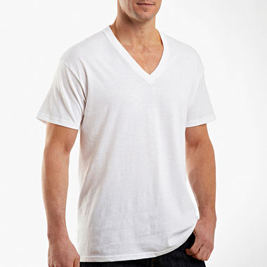 Hanes® 4-pk. Cotton Tagless V-Neck T-Shirts - JCPenney
