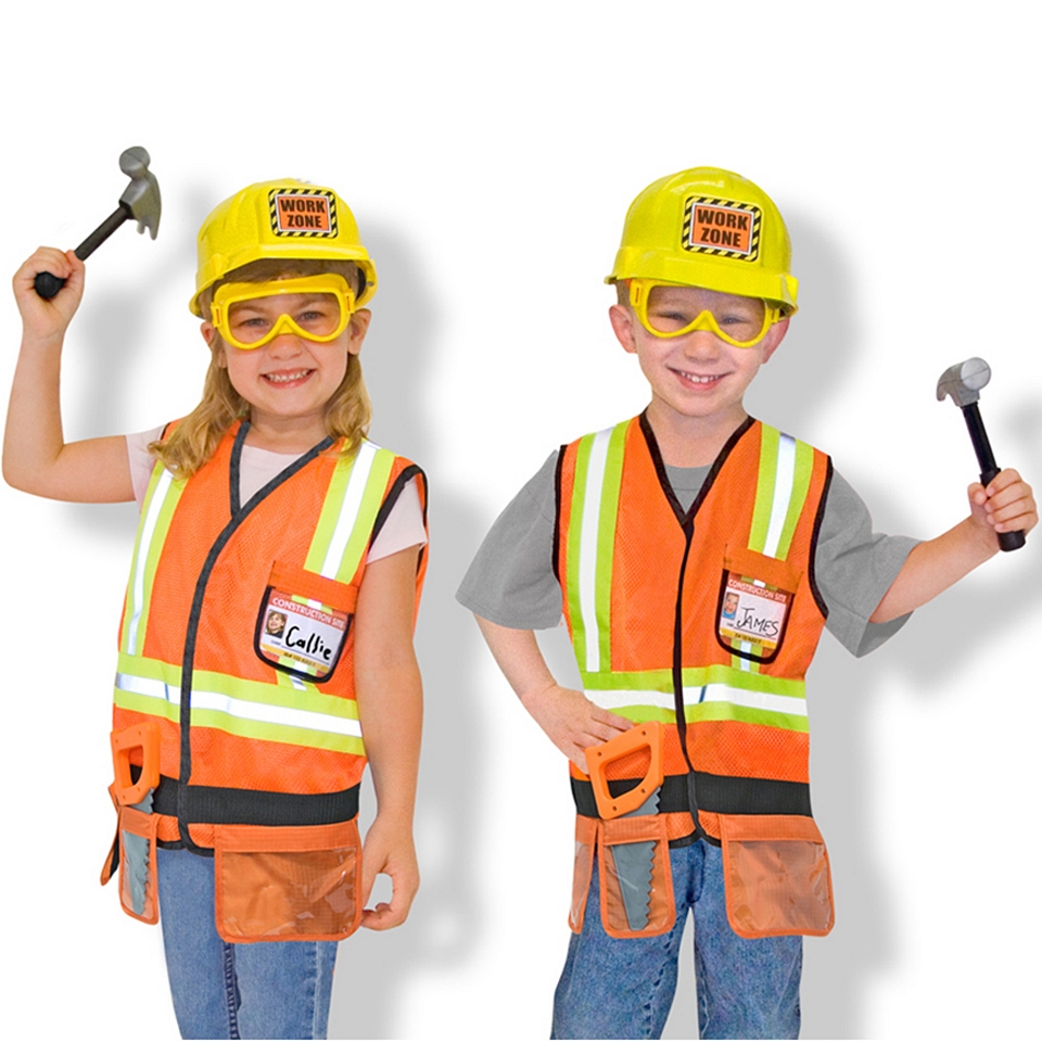 Melissa & Doug Construction Worker Costume Set