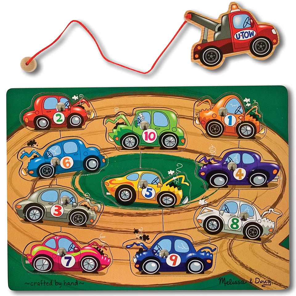 Melissa & Doug Tow Truck Magnetic Puzzle Game