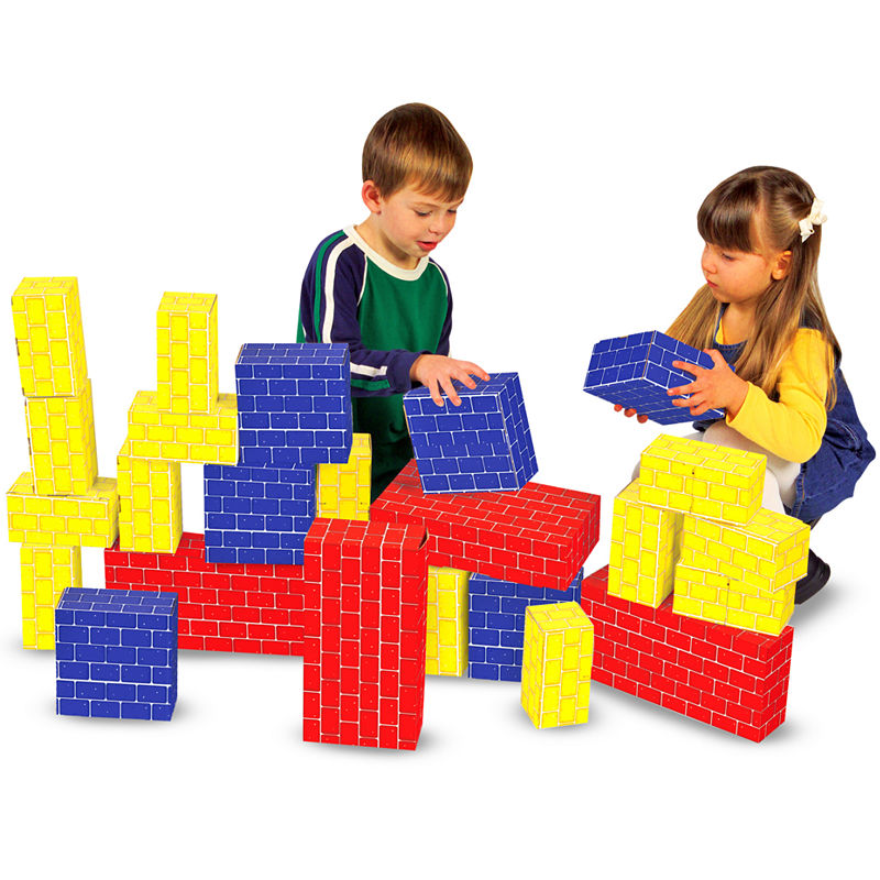 Melissa & Doug 24-Pc. Jumbo Cardboard Blocks, Multi-Colored