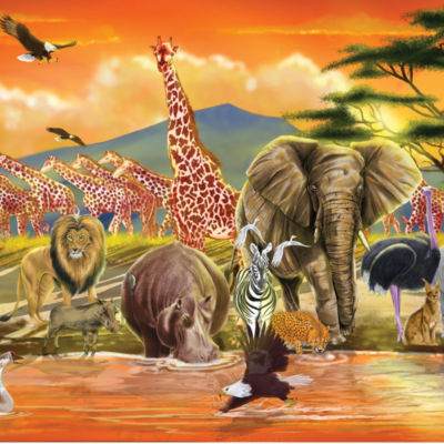 melissa and doug safari floor puzzle