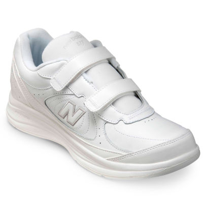 new balance white velcro shoes