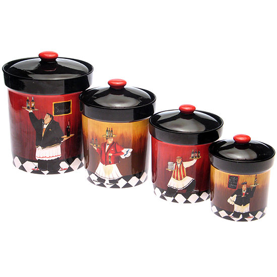Certified International Bistro Chef 4-pc. Canister Set