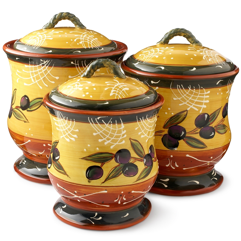 French Olive Canister Set