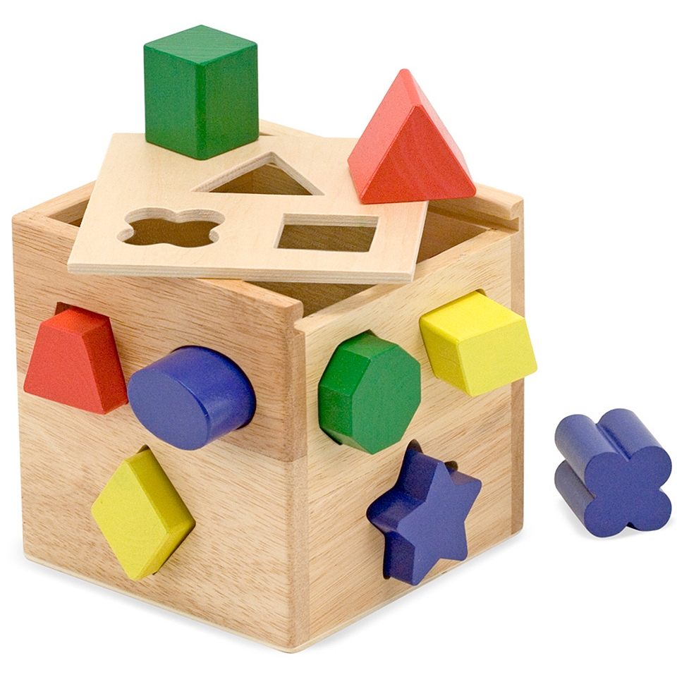 Melissa & Doug Shape Sorting Cube Learning Toy