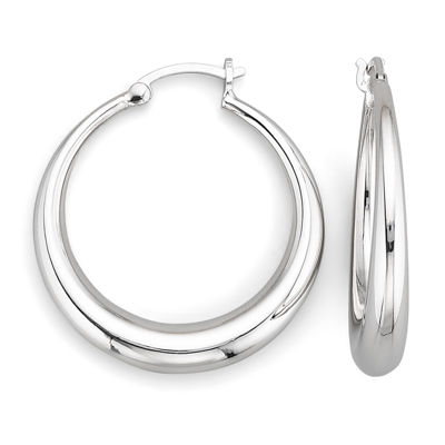 sterling silver hoop earrings