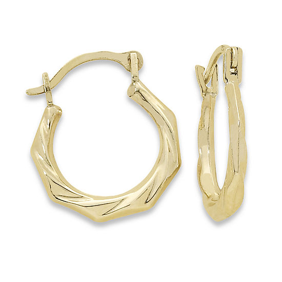 Child's 14K Gold Twist Hoop Earrings - JCPenney