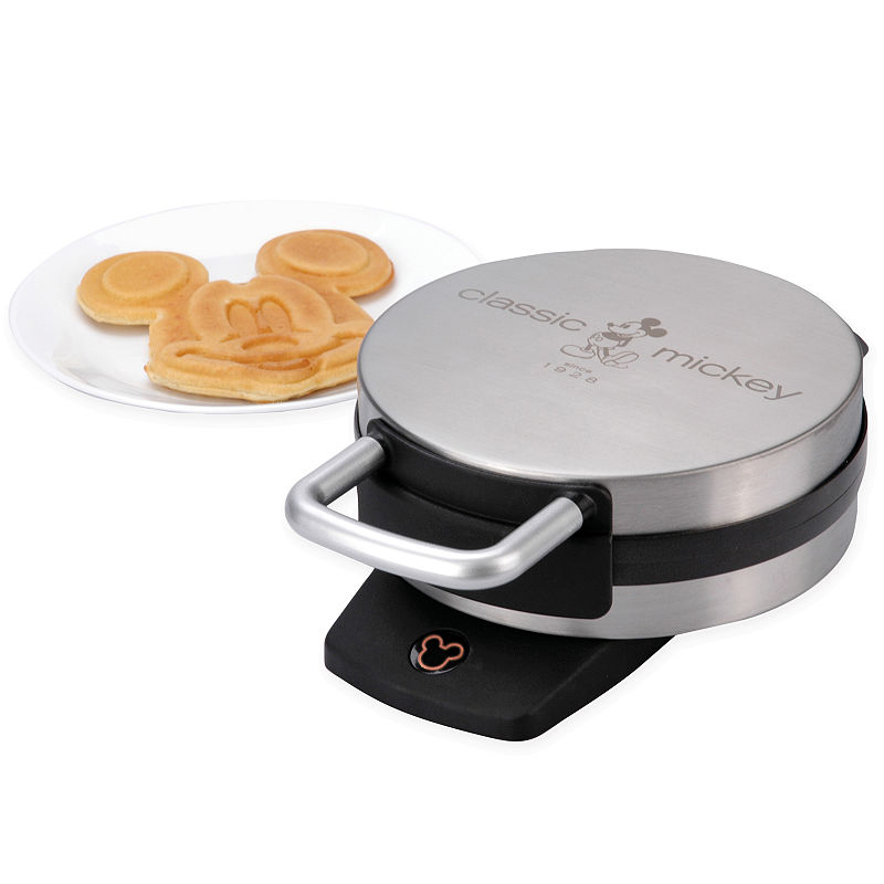 Disney Classic Mickey Mouse Waffle Maker Brushed Stainless Steel