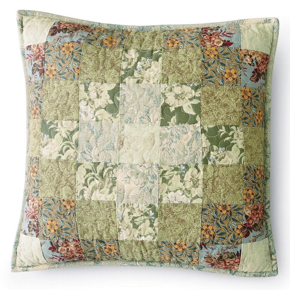 Home Expressions Cassandra 16 Square Accent Pillow, Green