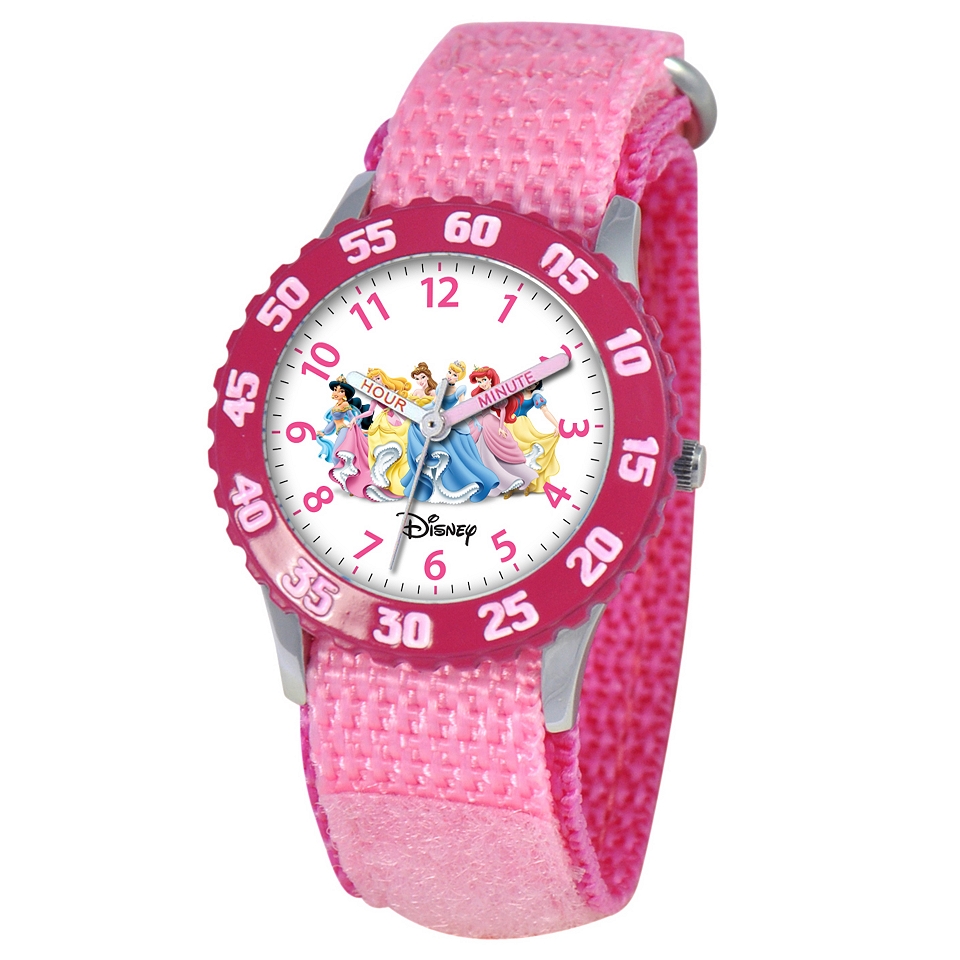 Time Teacher Disney Princesses Kids Pink Watch, Girls