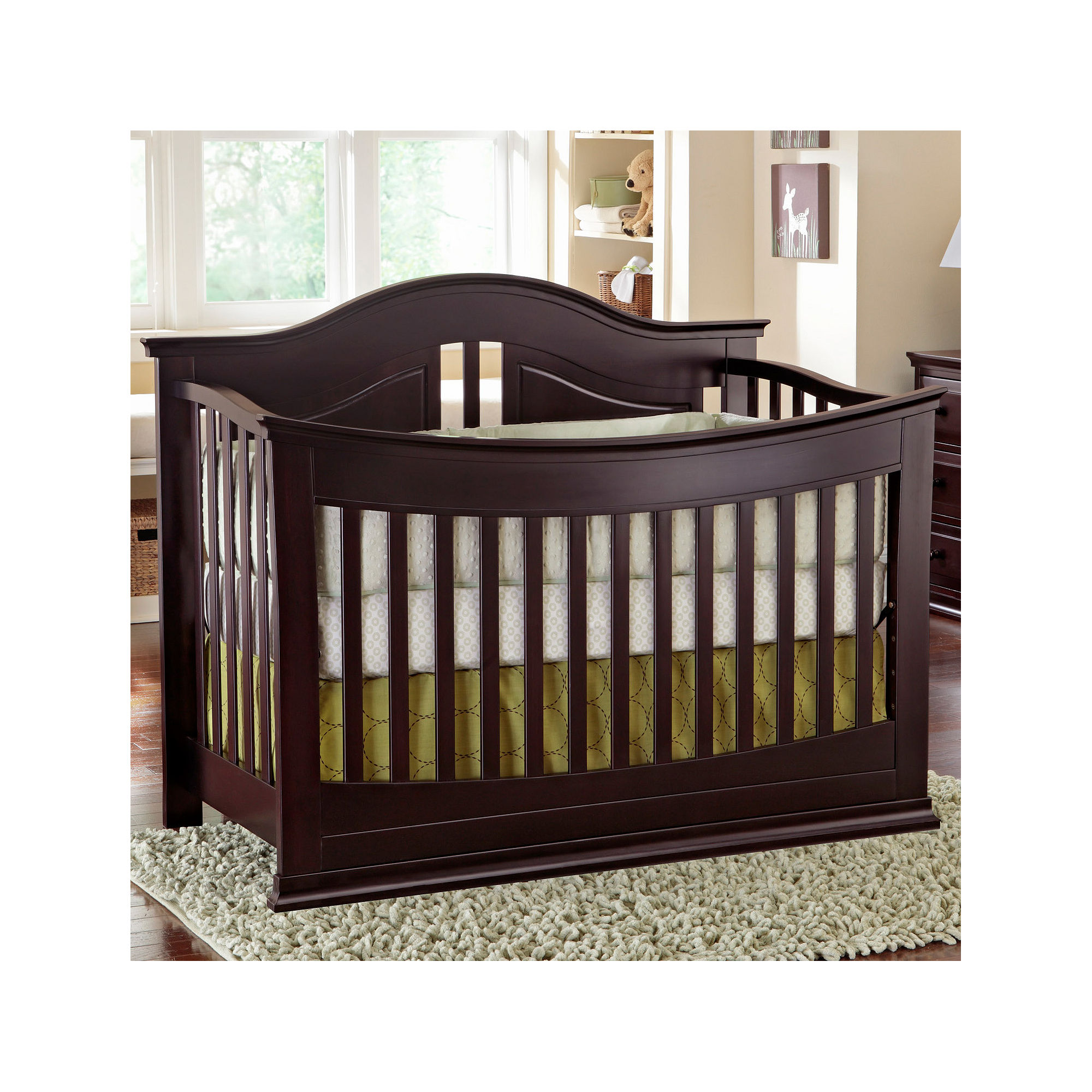 Rockland Austin Convertible Crib Merlot on PopScreen