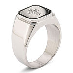 Mens Diamond Accent Stainless Steel Cross Ring