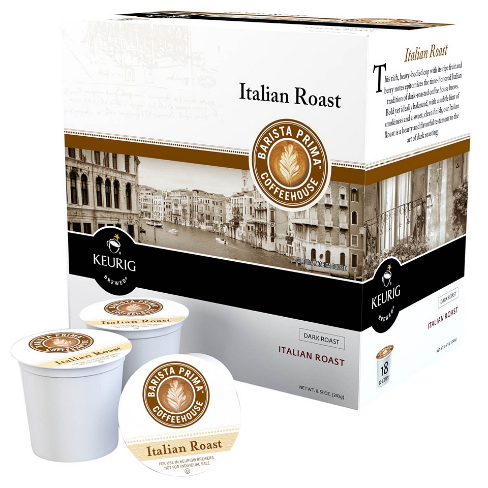 Keurig K Cup Barista Prima Italian Roast Coffee Packs