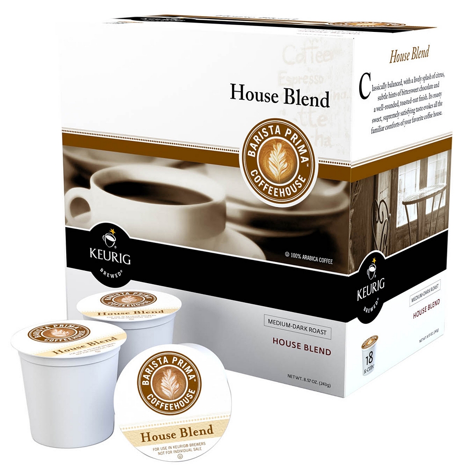 Keurig K Cup Barista Prima House Blend Coffee Packs