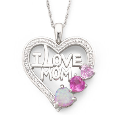 mom heart necklace