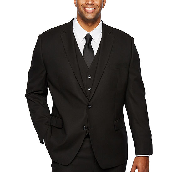 Shaquille O’Neal XLG Black Stretch Suit Jacket - Big and Tall