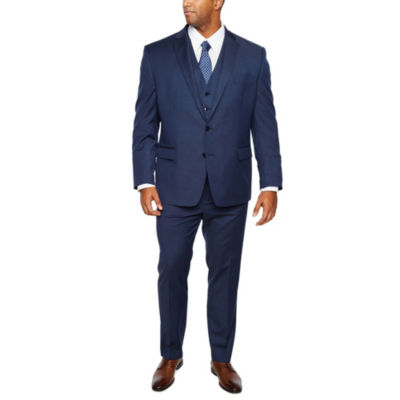 Shaquille O'Neal Blue Texture Stretch Suit Big & Tall, Color: Blue ...