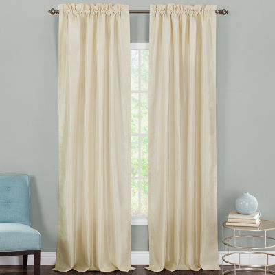 Heritage Landing Faux Silk 2 Pack Rod Pocket Curtain Panels Jcpenney