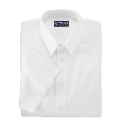 mens white button collar shirt