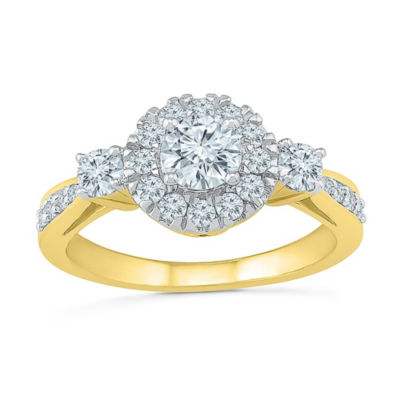 Promise My Love Womens 1 CT. T.W. Genuine White Diamond 10K Gold Promise Ring