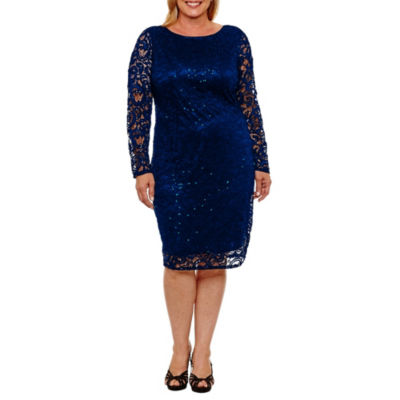 jcpenney blue lace dress