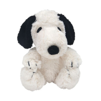 black and white stuffed animal dog