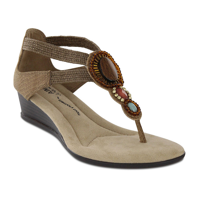UPC 887696929583 product image for Mia Amore Baylee Womens Wedge Sandals | upcitemdb.com