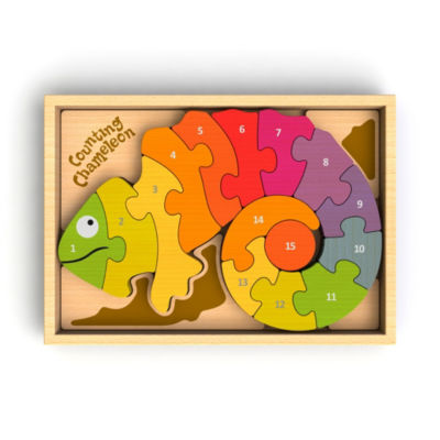 wooden counting puzzle