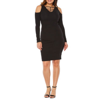 Juniors bodycon size plus long penny dresses jc