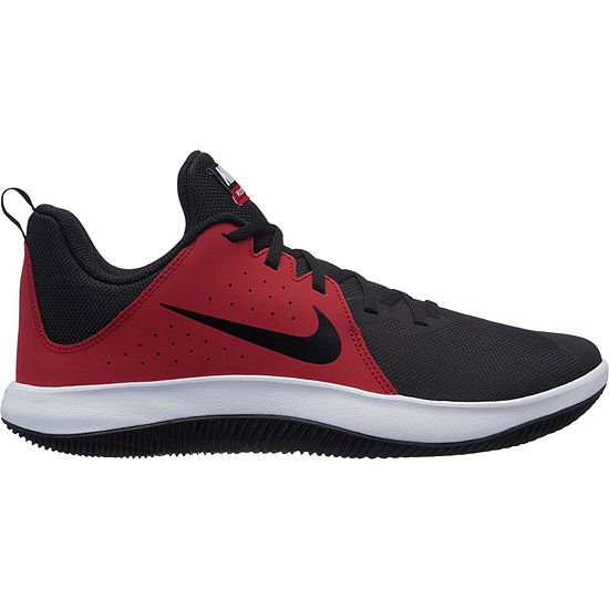 Nike Fly By Low Mens Basketball Shoes, Color: Gym Red Blk Wht - JCPenney
