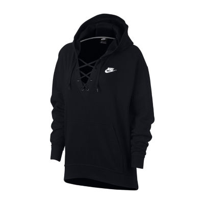 nike women's lace up sweatshirt