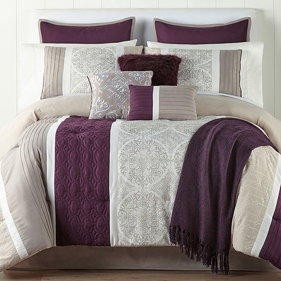 Jcpenney Home Landon 10 Pc Comforter Set Color Multi Jcpenney