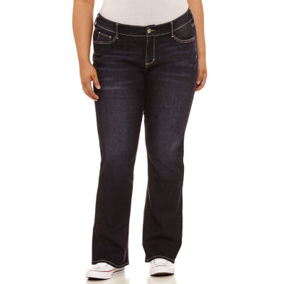 arizona curvy bootcut jeans short