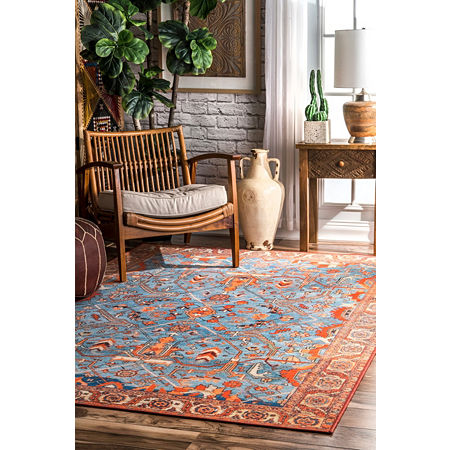 Contemporary Modern Boxes Area Rug 5 3 X 7 3 Blue Gray Contemporary Area Rugs Modern Area Rugs Rugs In Living Room