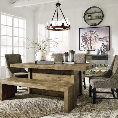 Signature Design By Ashley Tupelo Rectangular Wood Top Dining