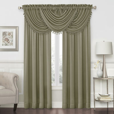 JCPenney Home Hilton Rod-Pocket Waterfall Valance