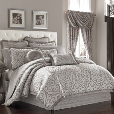 Queen Street Lakeview 4 Pc Comforter Set Jcpenney Color Silver