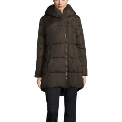 ladies puffer coat with hood