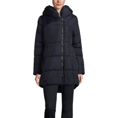 liz claiborne hooded water resistant heavyweight puffer jacket